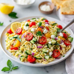 Easy Lemon Orzo Salad Recipe