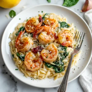 One Pot Marry Me Shrimp and Orzo Pasta Recipe