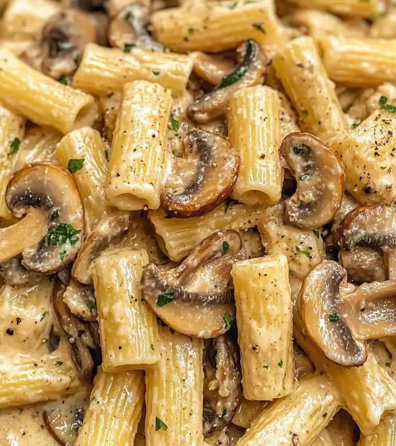 Creamy Hummus Pasta close up