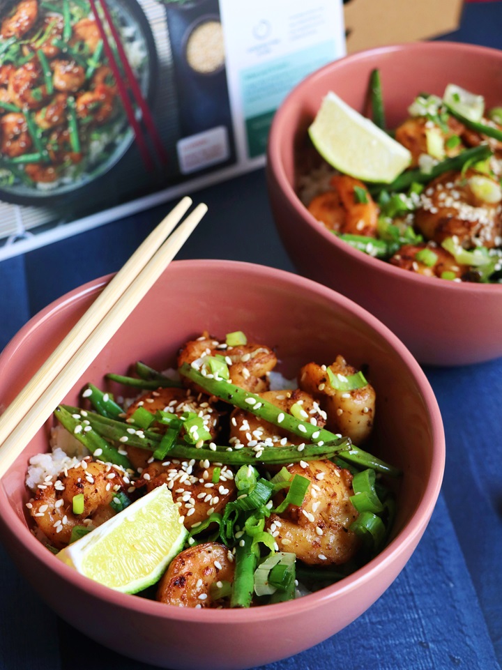 Shrimps in a rice bowl