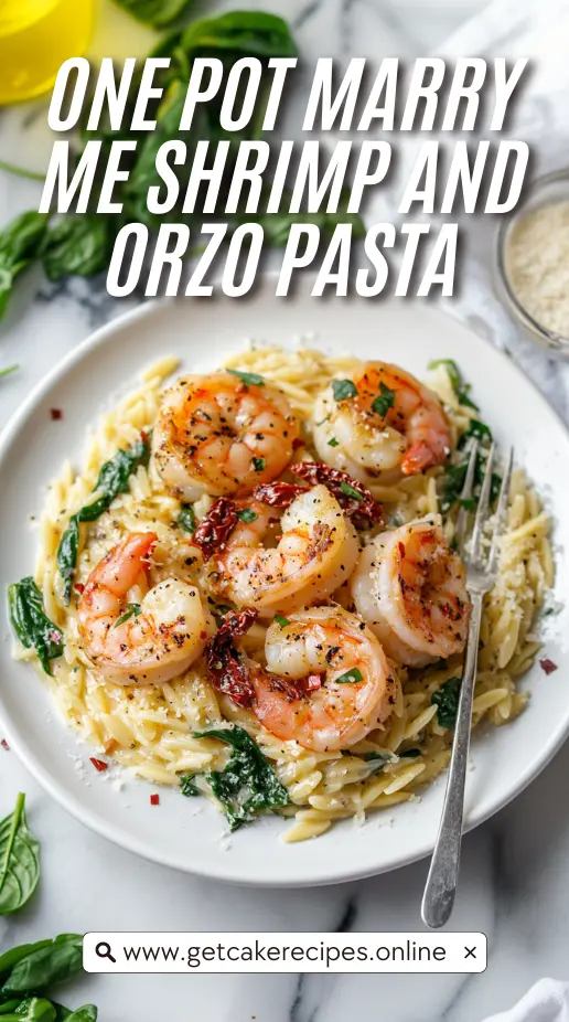 One Pot Marry Me Shrimp and Orzo Pasta Recipe