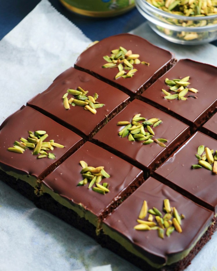 Ganache on Brownie