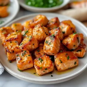 air fryer honey garlic salmon bites