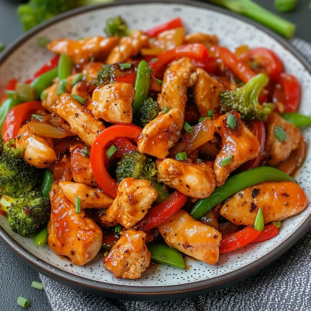 honey sriracha chicken stir fry