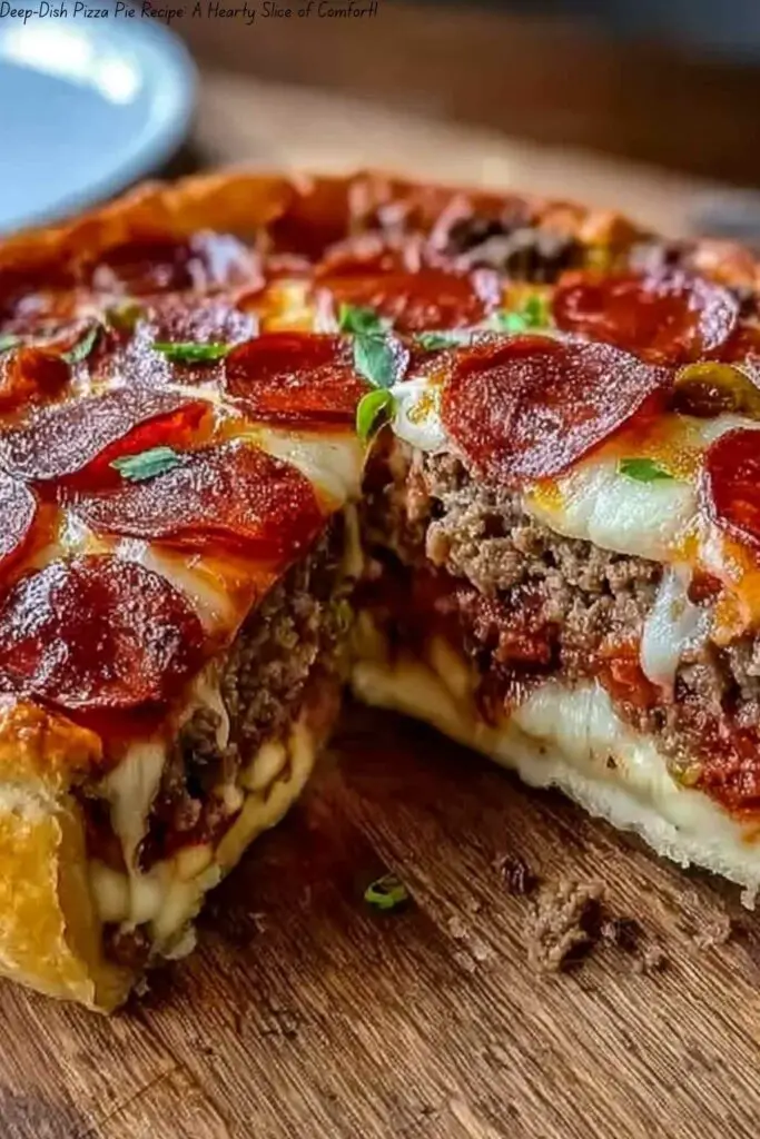 Deep-Dish Pizza Pie Recipe: A Hearty Slice of Comfort!