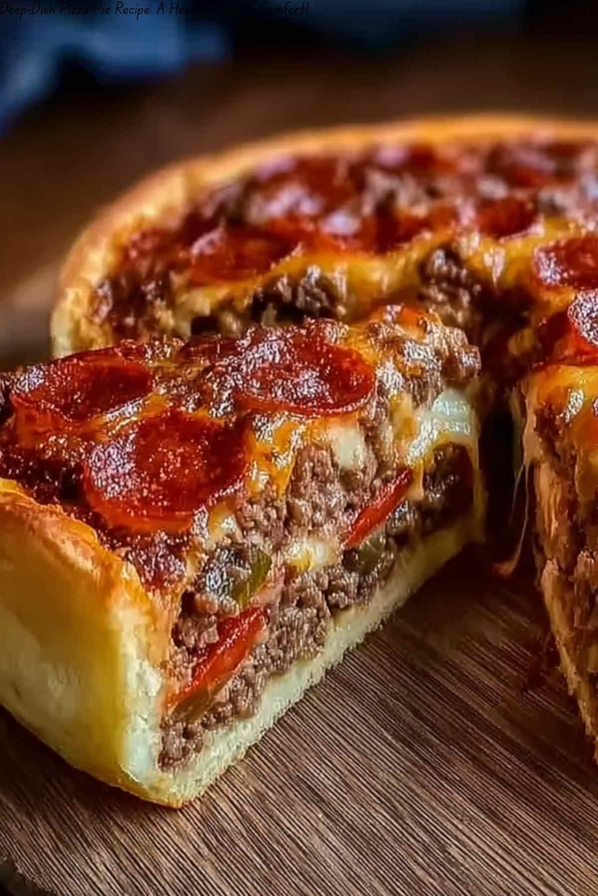 Deep-Dish Pizza Pie Recipe: A Hearty Slice of Comfort!