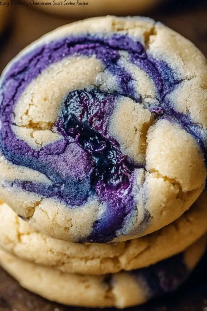 Easy Blueberry Cheesecake Swirl Cookie Recipe