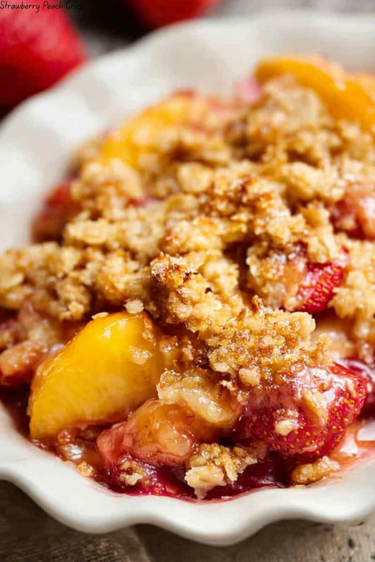 Strawberry Peach Crisp | JustWorthi