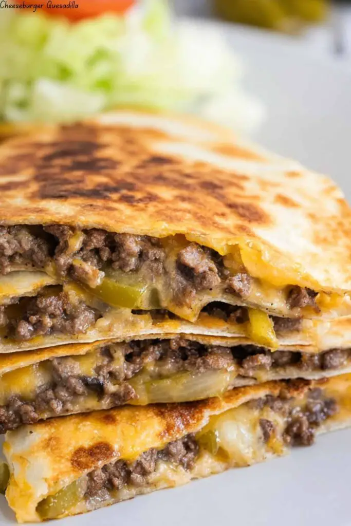 Cheeseburger Quesadilla