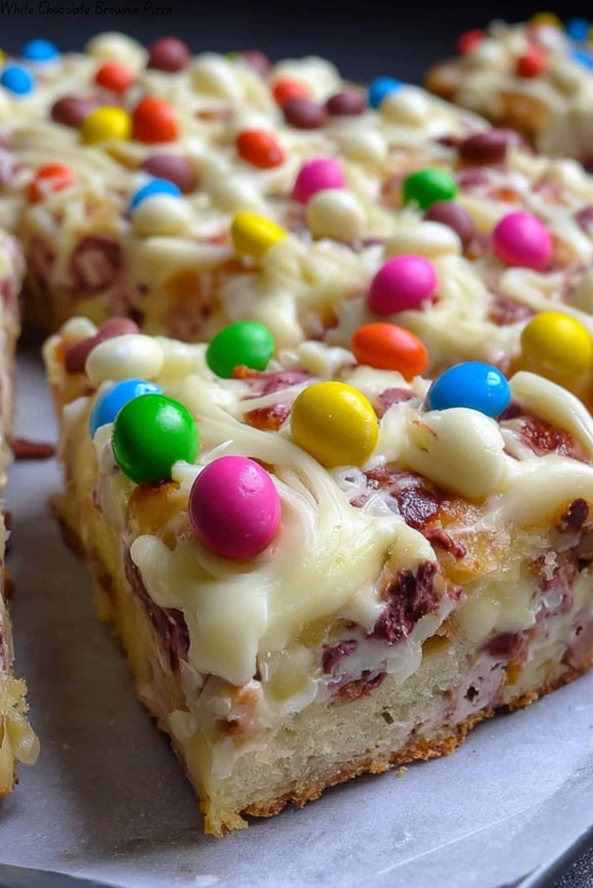 White Chocolate Brownie Pizza | JustWorthi
