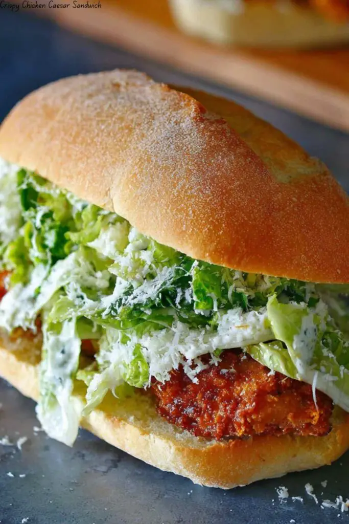 Crispy Chicken Caesar Sandwich