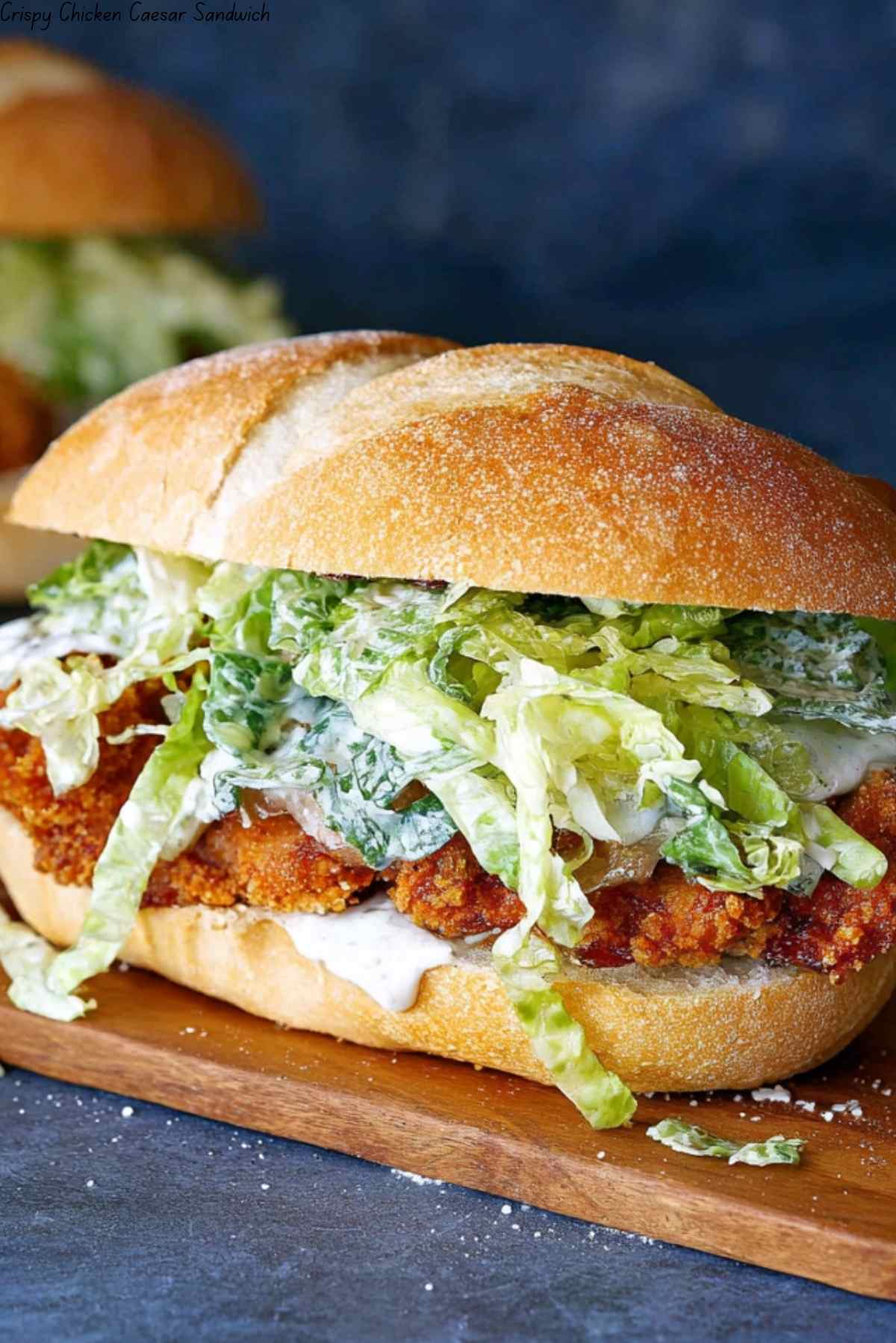Crispy Chicken Caesar Sandwich | JustWorthi