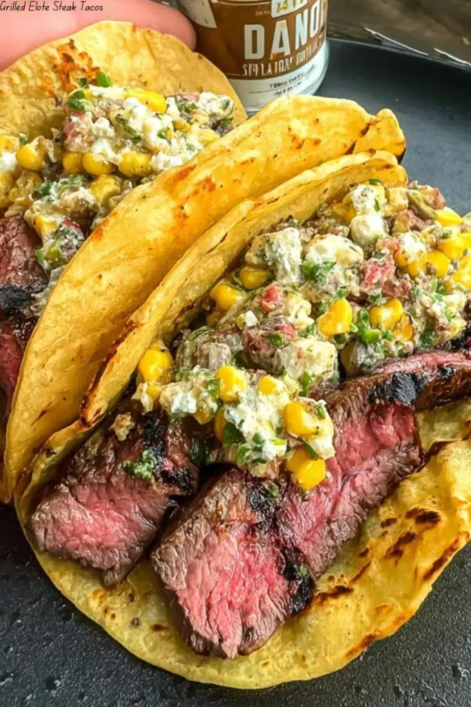 Grilled Elote Steak Tacos