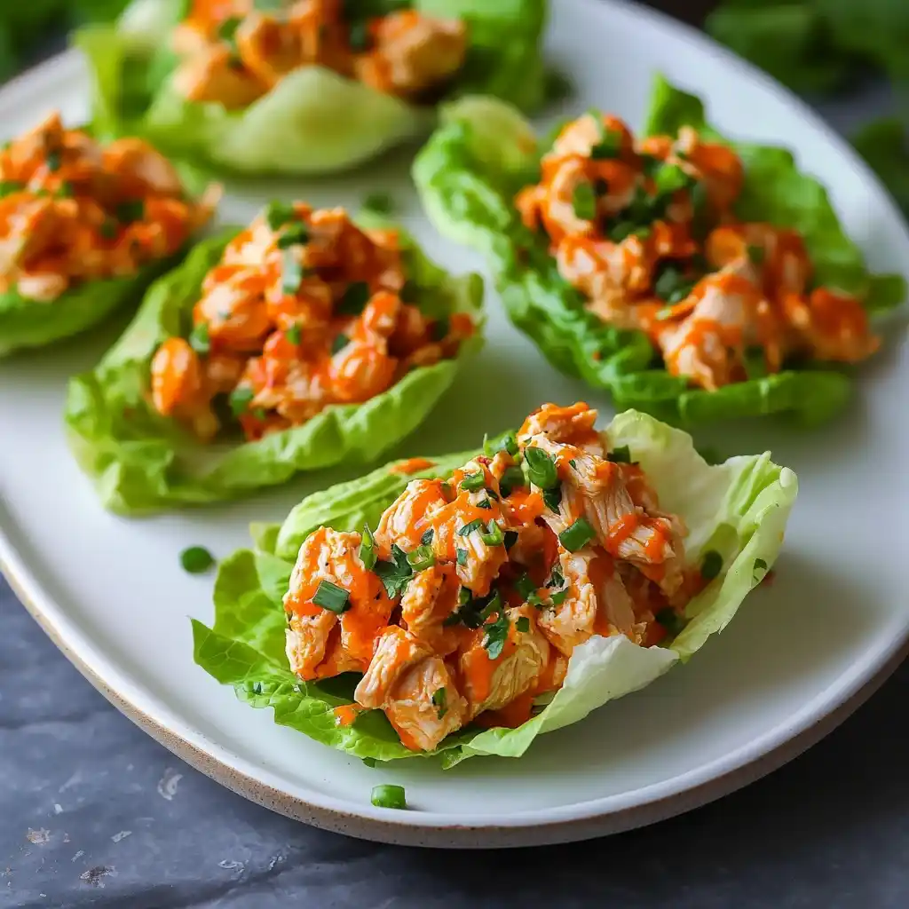 Buffalo Chicken Lettuce Wraps