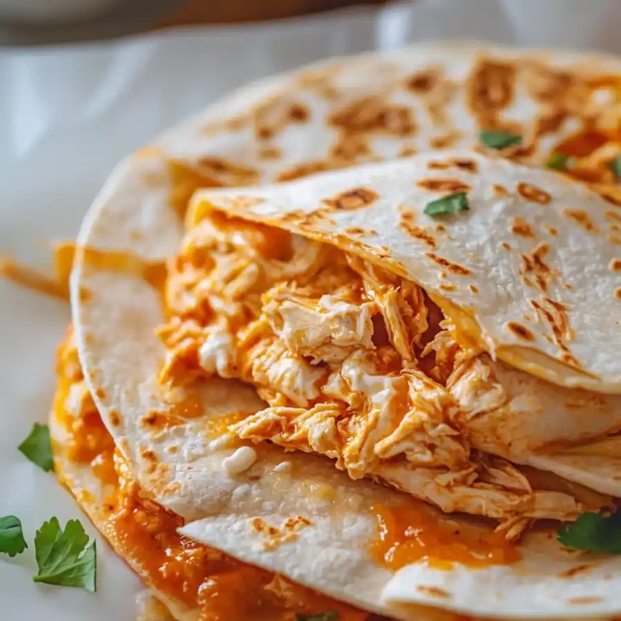 Buffalo Chicken Quesadillas