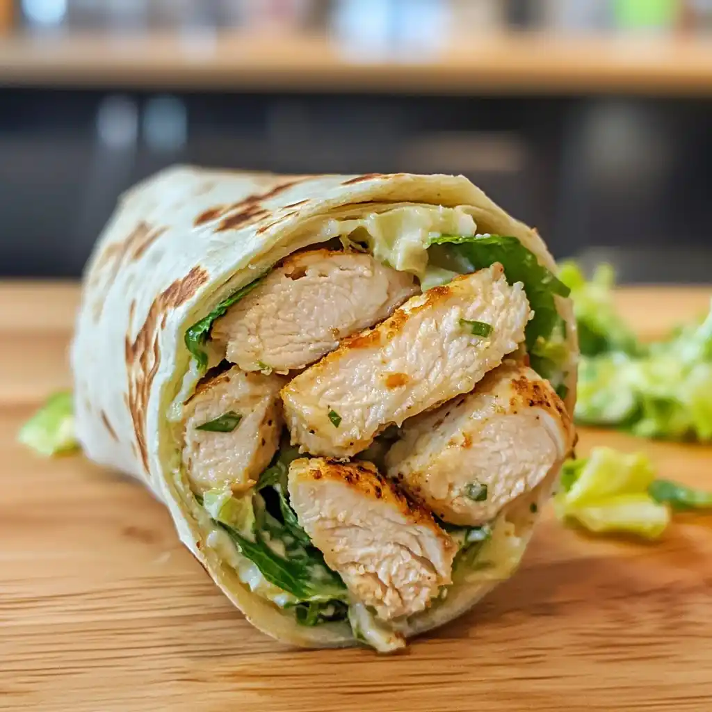 Chicken Caesar Salad Wrap
