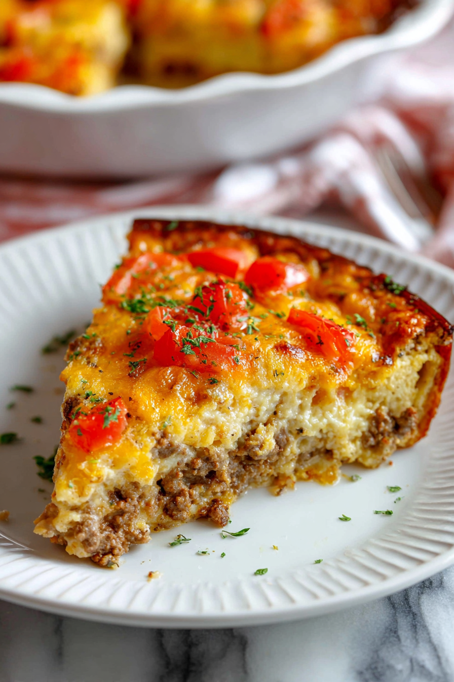 Easy Cheeseburger Pie Recipe – That Oven Feelin