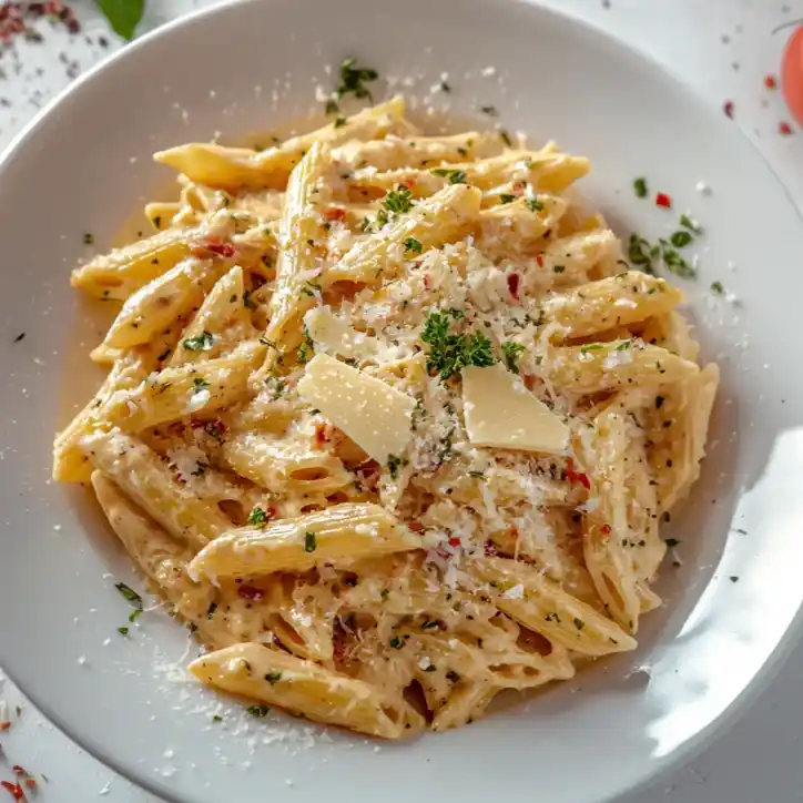 One Pot Creamy Garlic Pasta (Just 20 Minutes!)