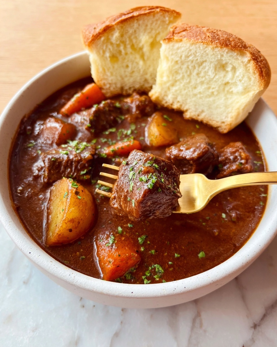 Hearty Beef Stew with Carrots and Potatoes